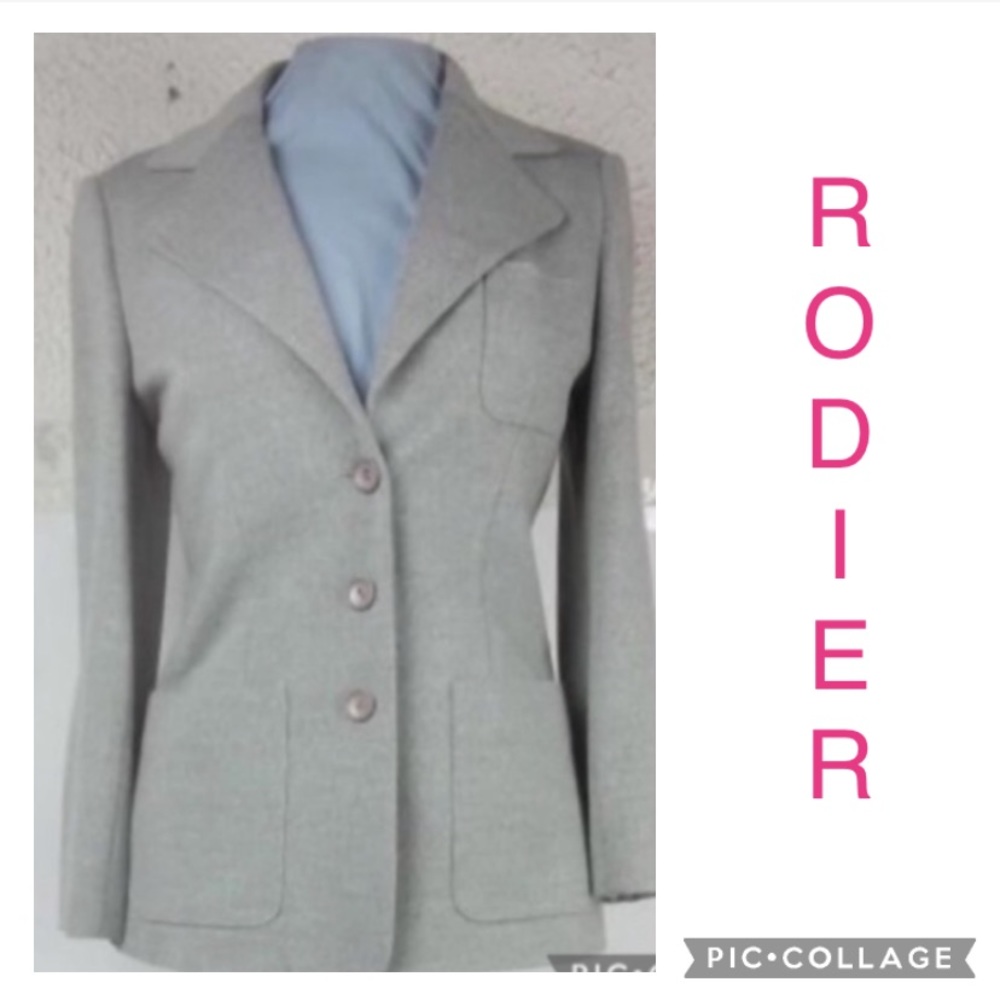 RODIER Blazer wool made in Paris designer blazer jacket suit 40 vintage